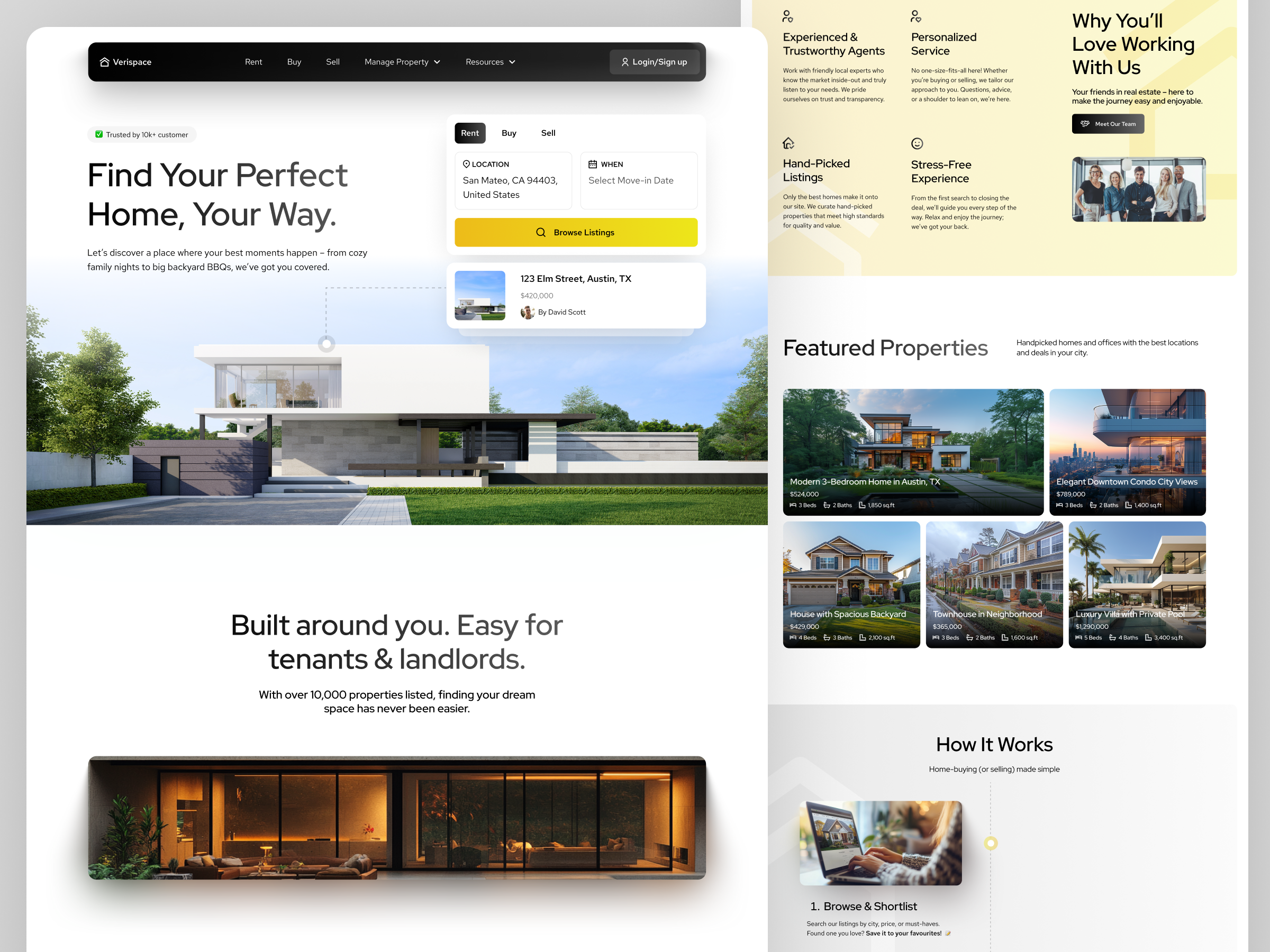 Example of Verispace Homepage Design