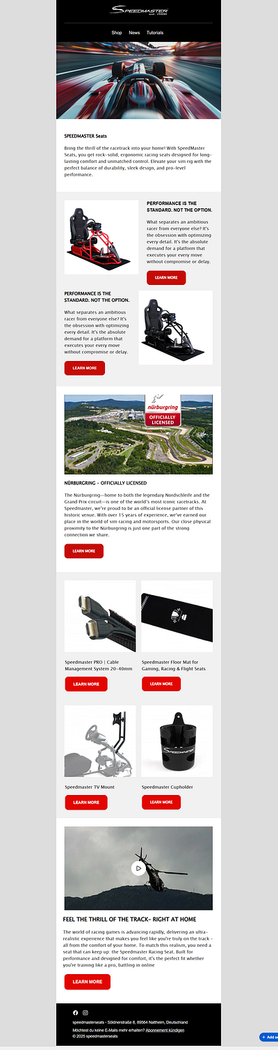 Speed Master Email Template email template go high level hubspot klaviyo mailchimp newsletter
