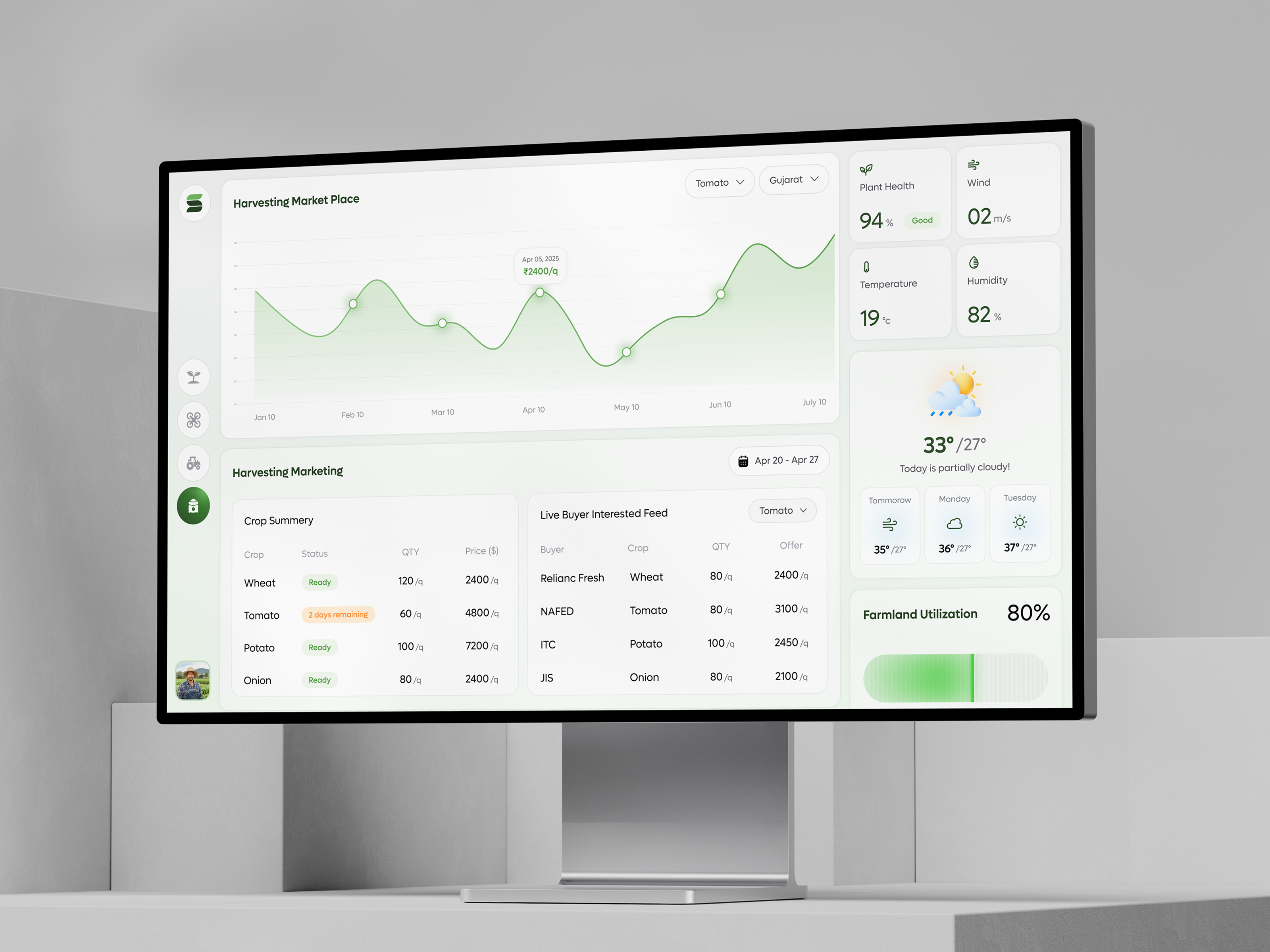 Syncult – AI-Powered Farming Platform | Harvest Marketplace agriculture agritech ai brand idenity branding climate change dashboard design system figma future farming logo product design research ui user experience