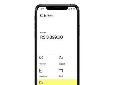 C6 Bank Mobile Banking- UI Design app app design application application design clean ui design finance finance app financial app interface minimalist simple ui ui design user experience user friendly user interface ux ux design