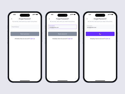 Forgot Password 💜 app design typography ui ux
