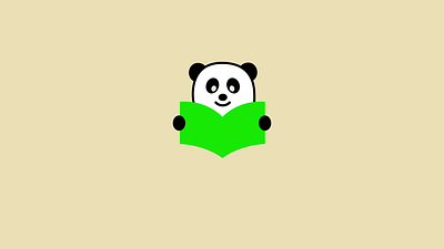 Panda Book logo intro logo animation motion design motion graphics