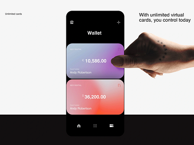 Neo Digital Wallet App UI Design app app design application application design clean clean ui colorful crypto design finance finance app financial app graphic design intuitive design modern ui ui user interface