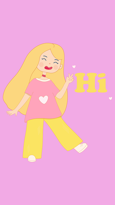 Hi 2 2d animation branding design graphic design illustration logo motion graphics ui vector