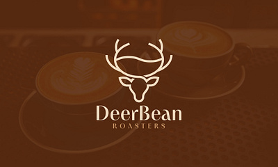 DeerBean Roasters Coffee Shop Brand Identity Design architectbranding architecturelogodesign architectvisualidentity branding designforarchitects logo modernarchitectlogo