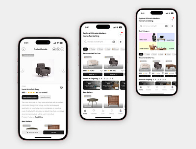 MyFurnish - Furniture Mobile App e commerce e commerce app e commerce design figma furniture app furniture app design mobile app mobile app design ui ui design ui designer uiux uiux design uiux designer ux ux design ux designer