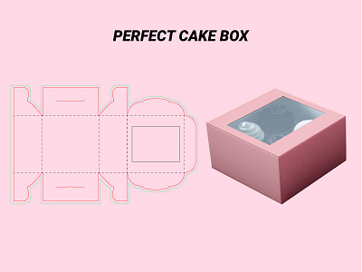 Elegant Cake Box Dieline with Window bakery packaging boxdesigntemplate boxmockup cake box design customboxdesign designixa diecutdesign dielinedesign foodpackaging graphic design packaging packagingdesign packagingdesigner packagingdesigninspiration packagingtemplate pastrybox printreadydesign productpackaging windowboxdesign