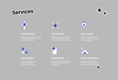 Services branding design graphic design