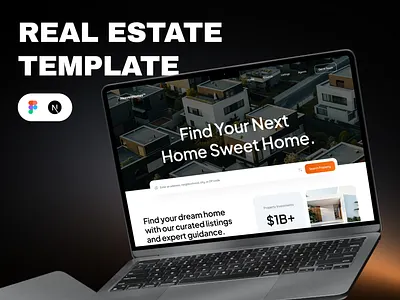 Real Estate Template - Find Homes, Apartments & Commercial buying renting complate website find home properties landing page landing pages design properties properties website real estate apartments real estate commercial real estate home real estate project real estate website ui design ui ux ui ux design user friendly website web design website design website landing page design