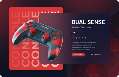 Gaming Console Controller Store Webpage UI controller figma gaming graphic design inspiration moderndesign ui uiconcept uxuidesigner