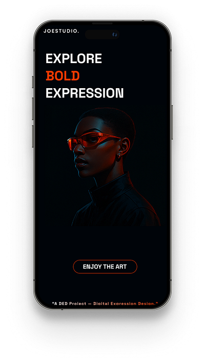 DED - Digital Expression Design darkmodeui ded digitalart ui uxdesign