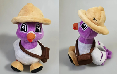 Pip Plush! carrier pigeon cute kawaii messenger bag pigeon plush safari hat stuffed animal