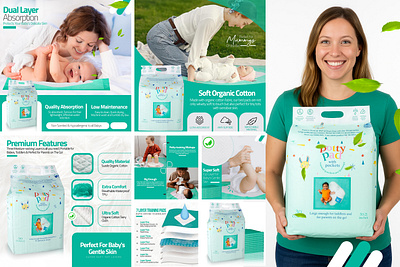 Amazon Listing Image Design | Potty Pad aliexpress listing amazon amazon images amazon product design amazon store design ebay listing graphic design