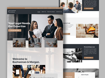 Lawfirm Website Design - Buchannan & Morgan branding design law firm responsive web design website