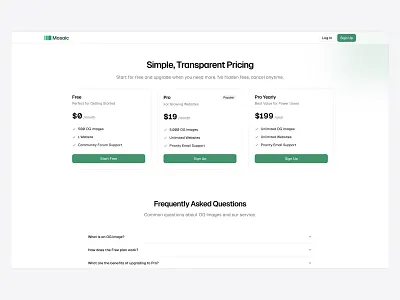 Pricing Section 💸 design header landing landing page minimal plans pricing saas ui web design