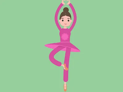 ballerina girl animation graphic design motion graphics
