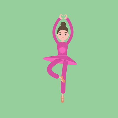 ballerina girl animation graphic design motion graphics