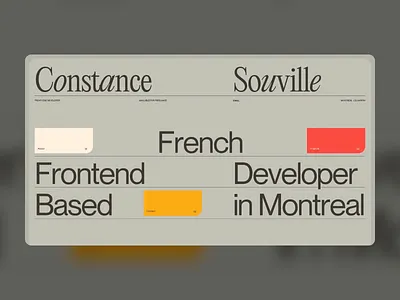 Frontend Developer Portfolio Homepage creative design developer developer portfolio graphic design grey homepage minimalism modern modern design portfolio design portfolo typface typo typographic typographic design typography