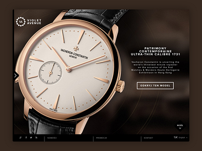 Violet Avenue - '13 eCommerce concept concept design ecommerce elegant shop ui ux uxui watches web design