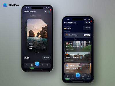 eSIM Plus App app esim mobile number roaming sim travel travelapp virtualnumber