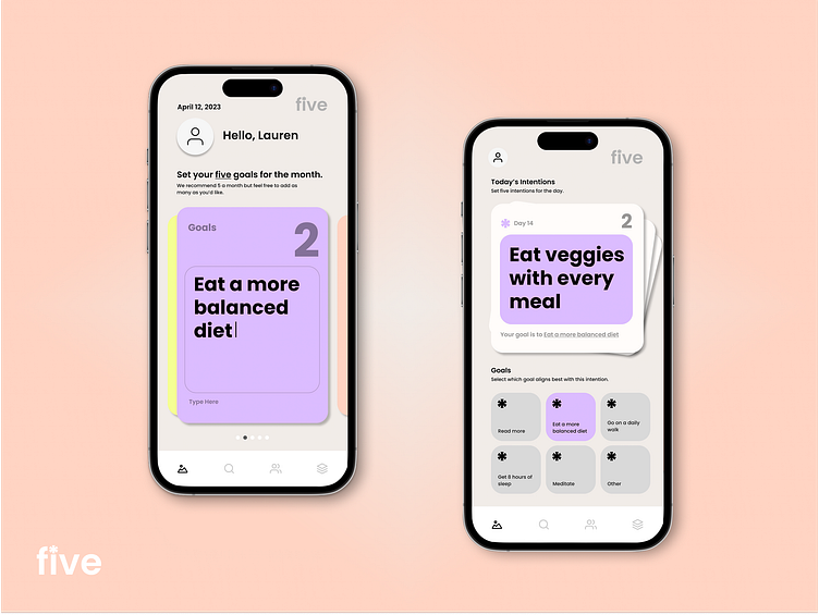 five app by Nika Ma on Dribbble