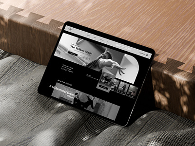 Landing Page for Community Theater landingpage theater ui ux visualdesign webdesign websiteconcept wireframe