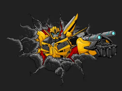 Bumblebee Illustration bumblebee illustration photoshop t shirt transformers