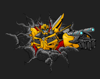 Bumblebee Illustration bumblebee illustration photoshop t shirt transformers