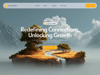 Animated header website design ai website animated hero animated website animation creative website hero design hero ui landing page landing page header technology website ui ux web design