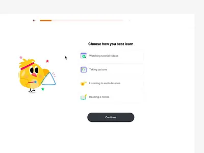 onboarding animation design figma illustration interaction learning online learning ui
