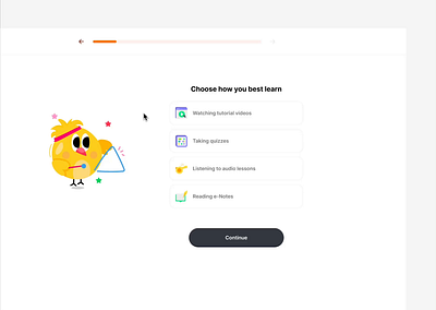onboarding animation design figma illustration interaction learning online learning ui