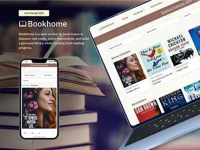 UX /UI Design for Website Bookhome book ui webdesign