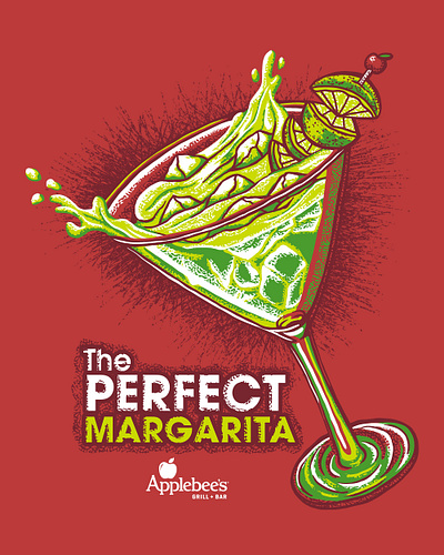 Perfect Margarita Promotional T-Shirt Illustration alcohol design illustration margarita photoshop screen printing t shirt