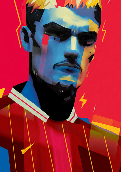 Florian Wirtz - FC Liverpool - Star character fc liverpool florian wirtz football football illustration illustrated football illustration illustrator liverpool people portrait portrait illustration procreate soccer soccer illustrated