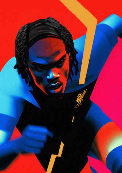 Frimpong - FC Liverpool character fc liverpool football football illustrated frimpong illustrated football illustration illustrator liverpool people portrait portrait illustration procreate soccer soccer illustrated