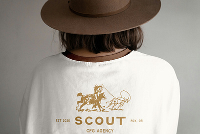 Mockup for Concept Brand Scout Agency branding design illustration logo mockup western
