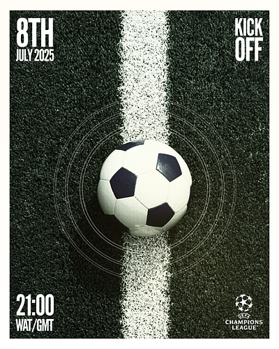 Kick off Ad poster colour design figma flyer football graphic design illustration kickoff logo poster sport uefa vector