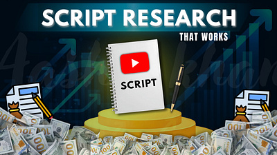Script Research YouTube Thumbnail design graphic design graphicdesign thumbnail thumbnaildesign thumbnails youtube youtubethumbnail youtubethumbnaildesign