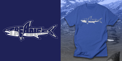 Thread Shark art bortwein design illustration logo shark t shirt threadless vector