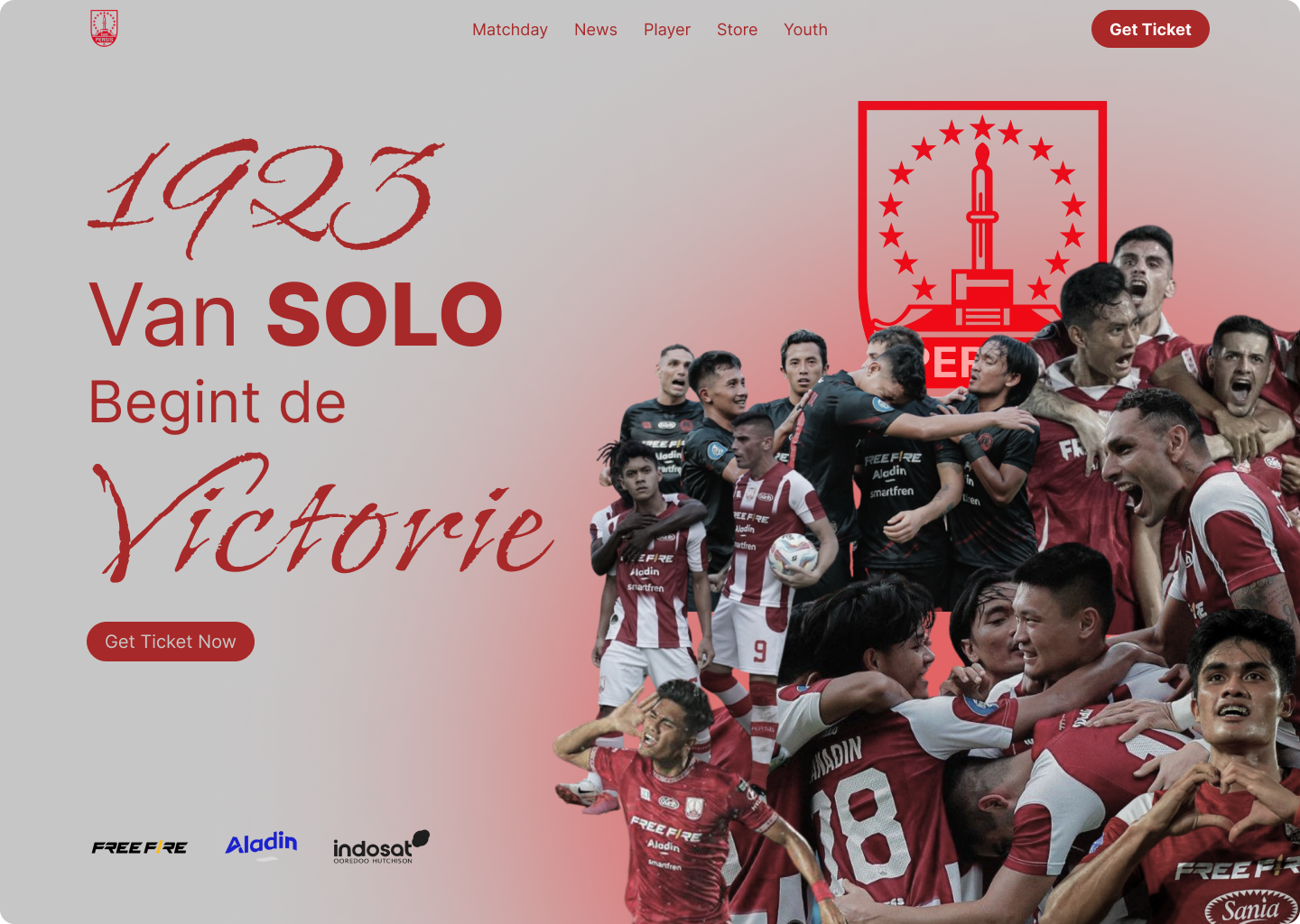 Example of Website Design, UI Design