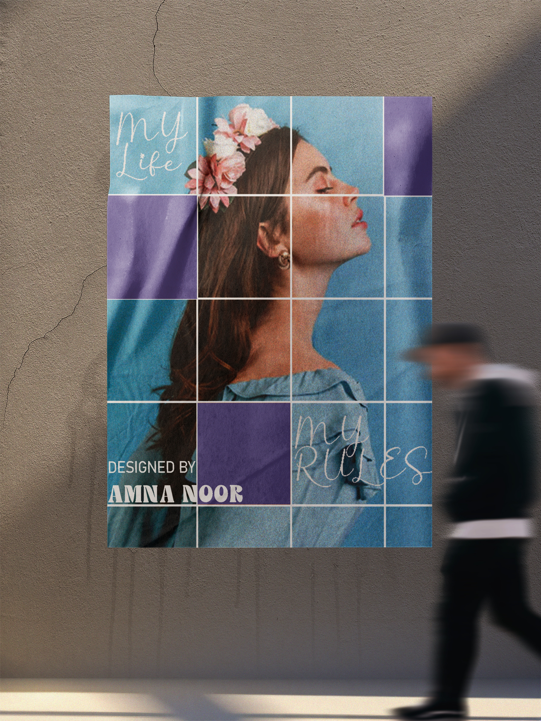 My Life, My Rules – Modern Poster Design adobephotoshop colorblocking design editorial design fashionposter graphic design gridlayout moderndesign photoshopdesign posterdesign typographydesign visual storytelling