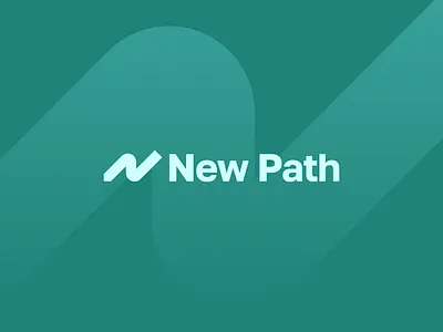 New Path – Logo Design blue branding design draw flat graphic design green logo minimal minimalism minimalist n letter new path pen pencil saas scribble turquoise write writing