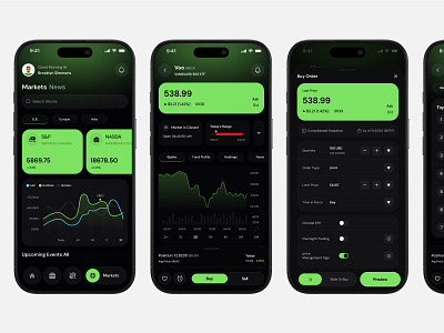 Stock Trading App ai bank eft finance ibkr market stock stock trading app ui ux