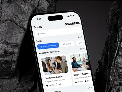 Educational Mobile iOS App app book cource education learn sell ui ux