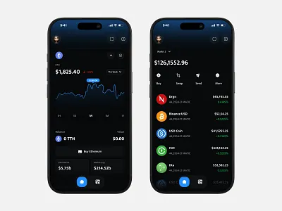 Crypto App Design app bank crypto finance mobile app money ui ux wallet