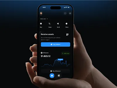 Crypto Wallet Mobile iOS App app bank bitcoin crypto finance fintech mobile app money ui ux wallet