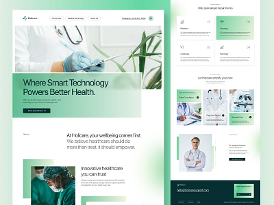 Medical Healthcare Website clinic doctor healthcare healthcare landing page healthcare uiux healthcare web design healthcare website home page landing page medical healthcare medical healthcare website medical landing page medicine website minimal ui modern telehealth ui design uiux web design