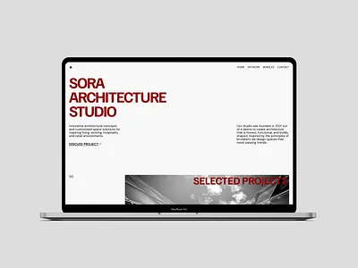 SORA ARCHITECTURE STUDIO branding design figma graphic design ui ux web design