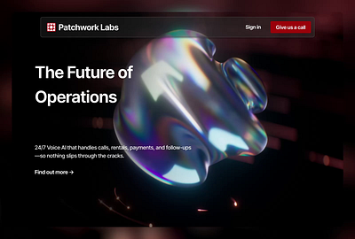 AI Website header 3d 3d animtion 3d lines 3d motion 3d phone ai software ai website animation forged glass glass header animation motion design motion graphics orb ui