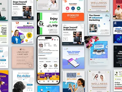 I will be your social media manager and content creator social post layout